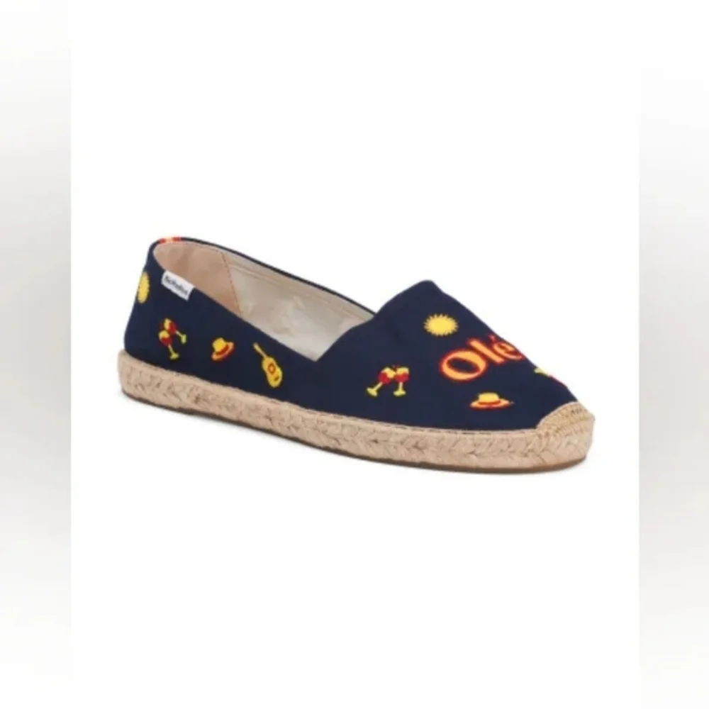Soludos The Original Embroidered Espadrille Shoes - Size 11 - New in Box